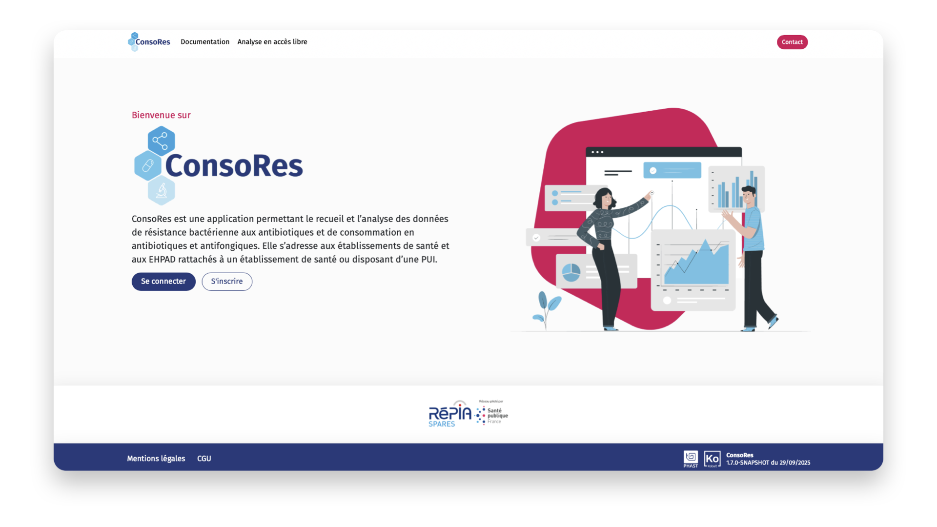 Capture d'écran de l'application