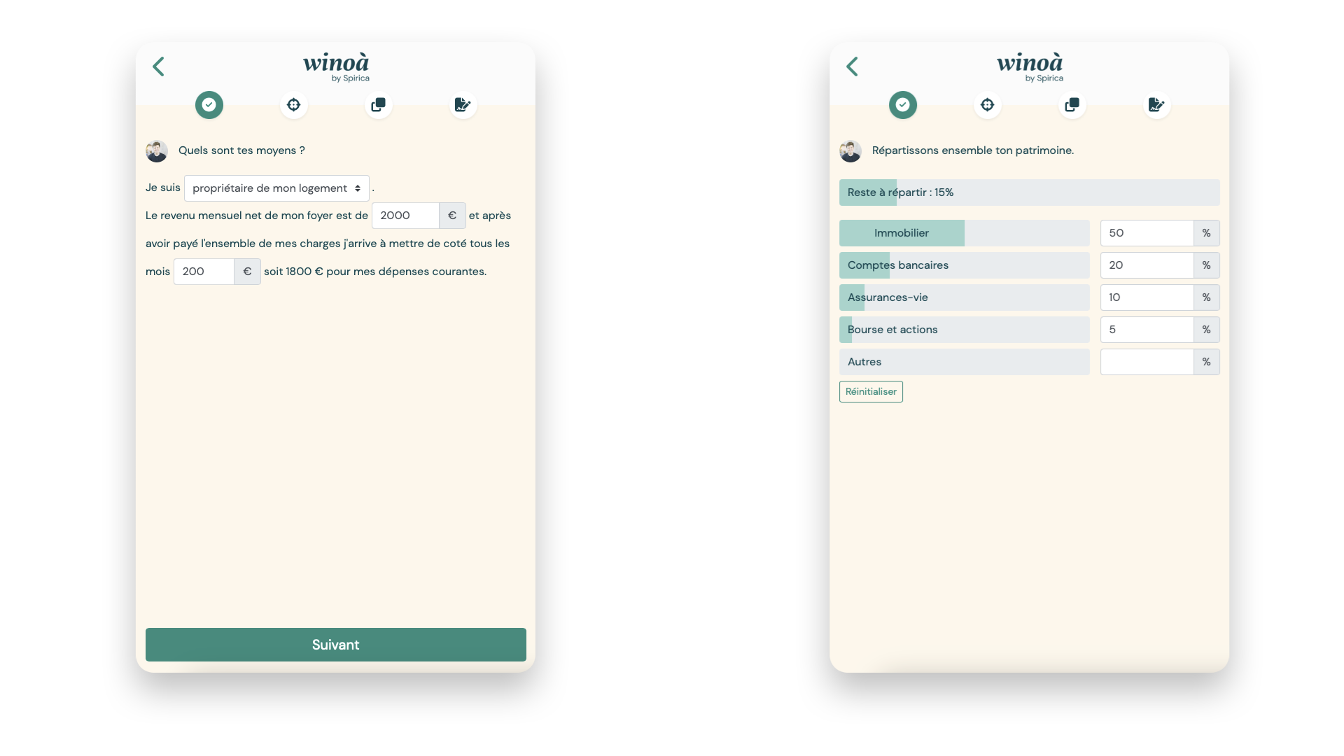 Capture d'écran de l'application